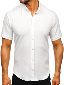 Bílá dámská mušelínová košile s krátkým rukávem Bolf 2013