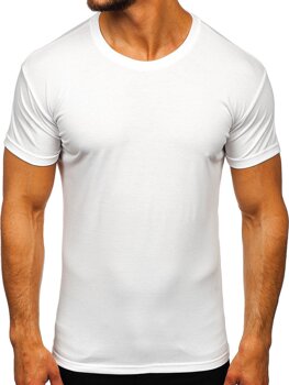 Bílé pánské tričko bez potisku Bolf 2005