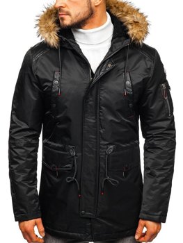Černá pánská zimní bunda Bolf 1080