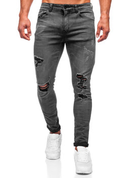 Černé pánské džíny slim fit Bolf KS2081