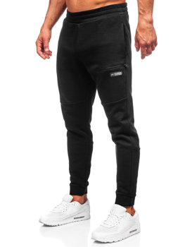 Černé pánské teplákové jogger kalhoty Bolf 4F M139