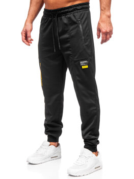 Černé pánské teplákové jogger kalhoty Bolf JX6333