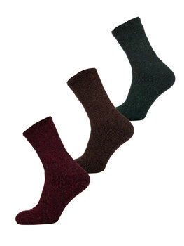 Pánské barevné-2 silné zimní termo ponožky Bolf A8990-2-3P 3PACK