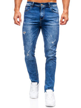 Tmavě modré pánské džíny regular fit Bolf K10008-1