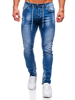 Tmavě modré pánské džíny regular fit Bolf MP021BC