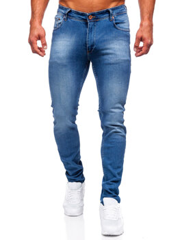 Tmavě modré pánské džíny slim fit Bolf 6528