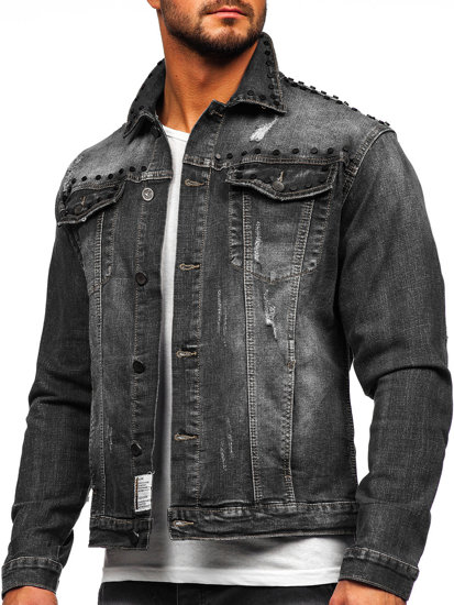 Černá pánská džínová bunda Bolf MJ504N