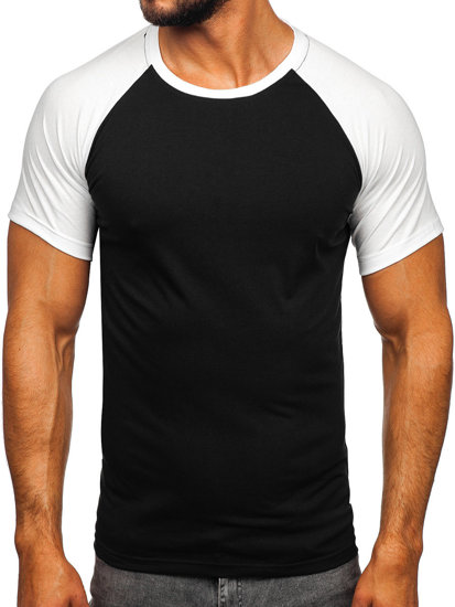 Černo-bílé pánské tričko Bolf 8T82
