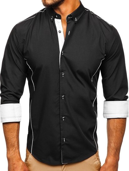 Pánská košile BOLF 5722 černá