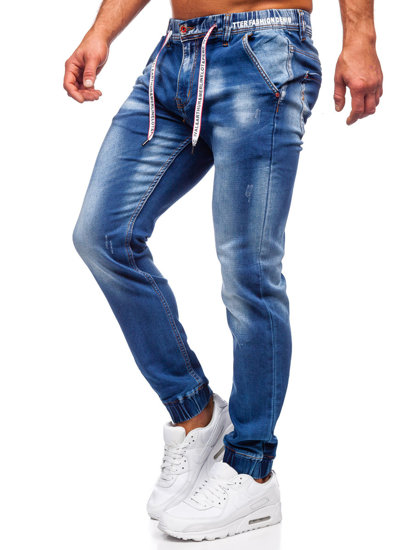 Tmavě modré pánské džínové jogger kahoty Bolf RT50167S0