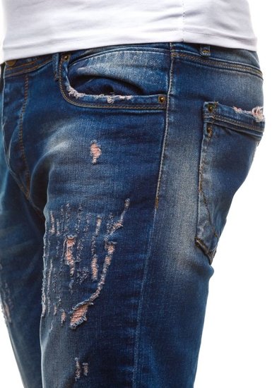 Tmavě modré pánské džínové kalhoty Bolf 4838-1 (1017)