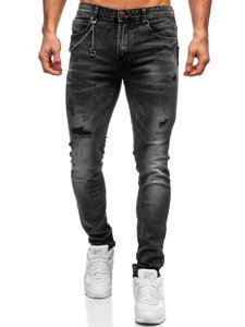 Černé pánské džíny slim fit Bolf 60027W0