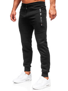 Černé pánské teplákové jogger kalhoty Bolf YK182