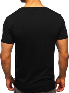 Černé pánské tričko s potiskem Bolf Y70012