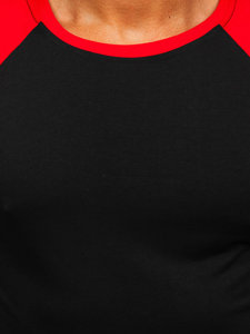 Černo-červené pánské tričko Bolf 8T82