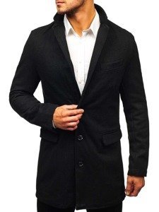 Černý pánský kabát Bolf NZ01