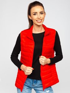 Červená dámská prošívaná vesta Bolf 23038