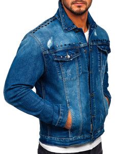 Modrá pánská džínová bunda Bolf MJ504B