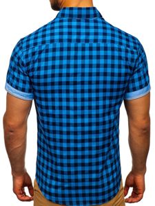 Pánská košile BOLF 4508 modrá