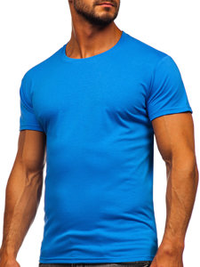 Světle modré pánské tričko bez potisku Bolf 2005