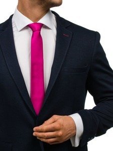 Tmavě fialová pánská elegantní úzká kravata Bolf K001