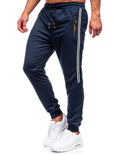 Tmavě modré pánské jogger kalhoty Bolf K10338