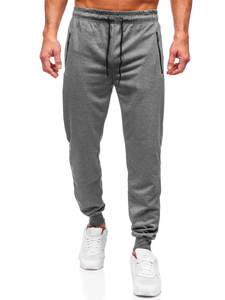 Šedé pánské teplákové jogger kalhoty Bolf JX6109